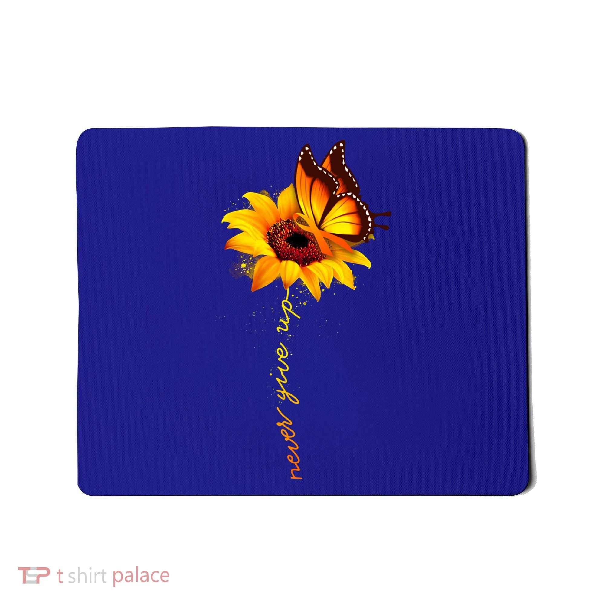 Sunflower Butterfly Multiple Sclerosis Awareness Ms Warrior Gift Mousepad