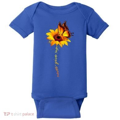 Sunflower Butterfly Multiple Sclerosis Awareness Ms Warrior Gift Baby Bodysuit
