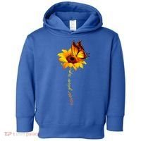 Sunflower Butterfly Multiple Sclerosis Awareness Ms Warrior Gift Toddler Hoodie thumb 0