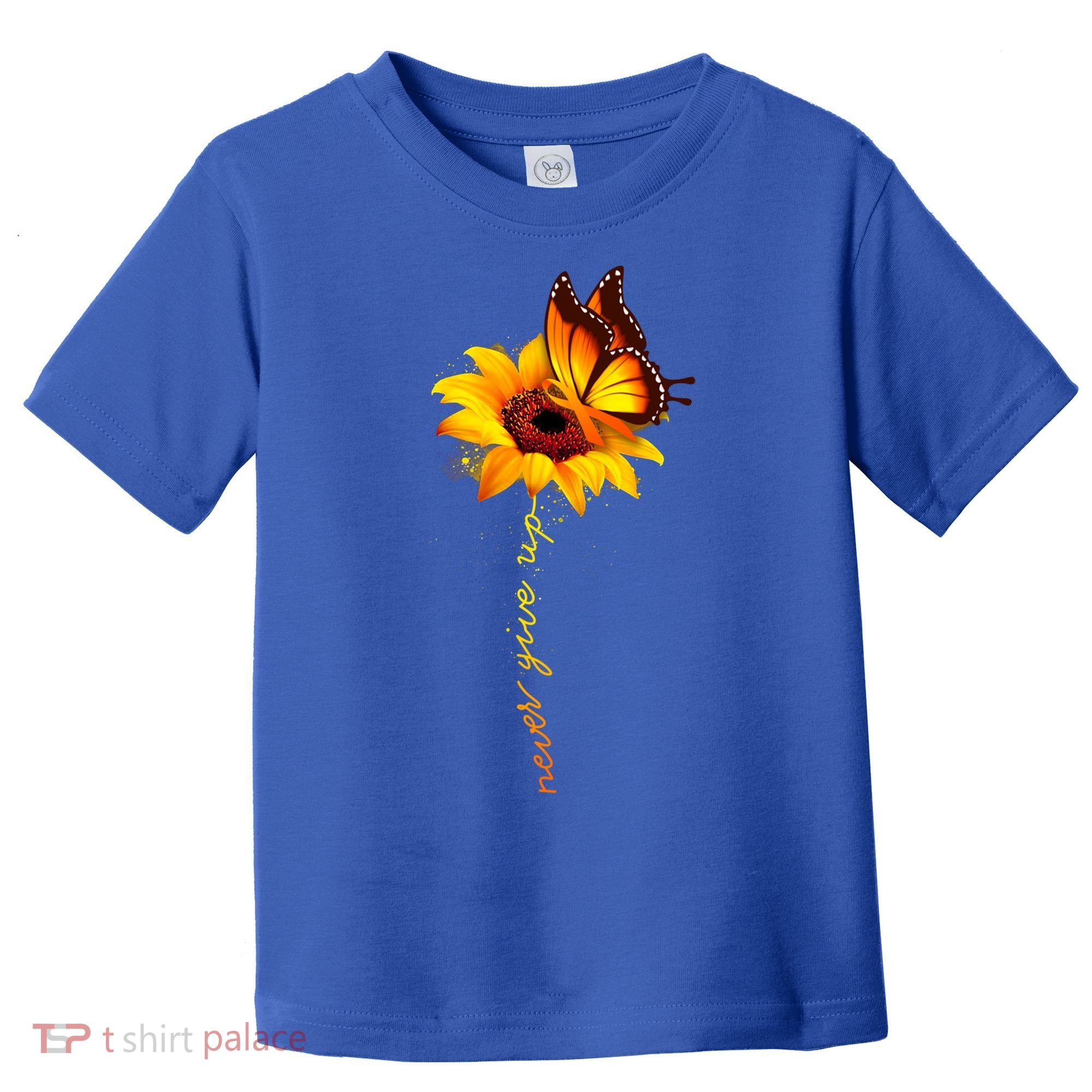 Sunflower Butterfly Multiple Sclerosis Awareness Ms Warrior Gift Toddler T-Shirt