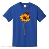 Sunflower Butterfly Multiple Sclerosis Awareness Ms Warrior Gift Kids T-Shirt thumb 0