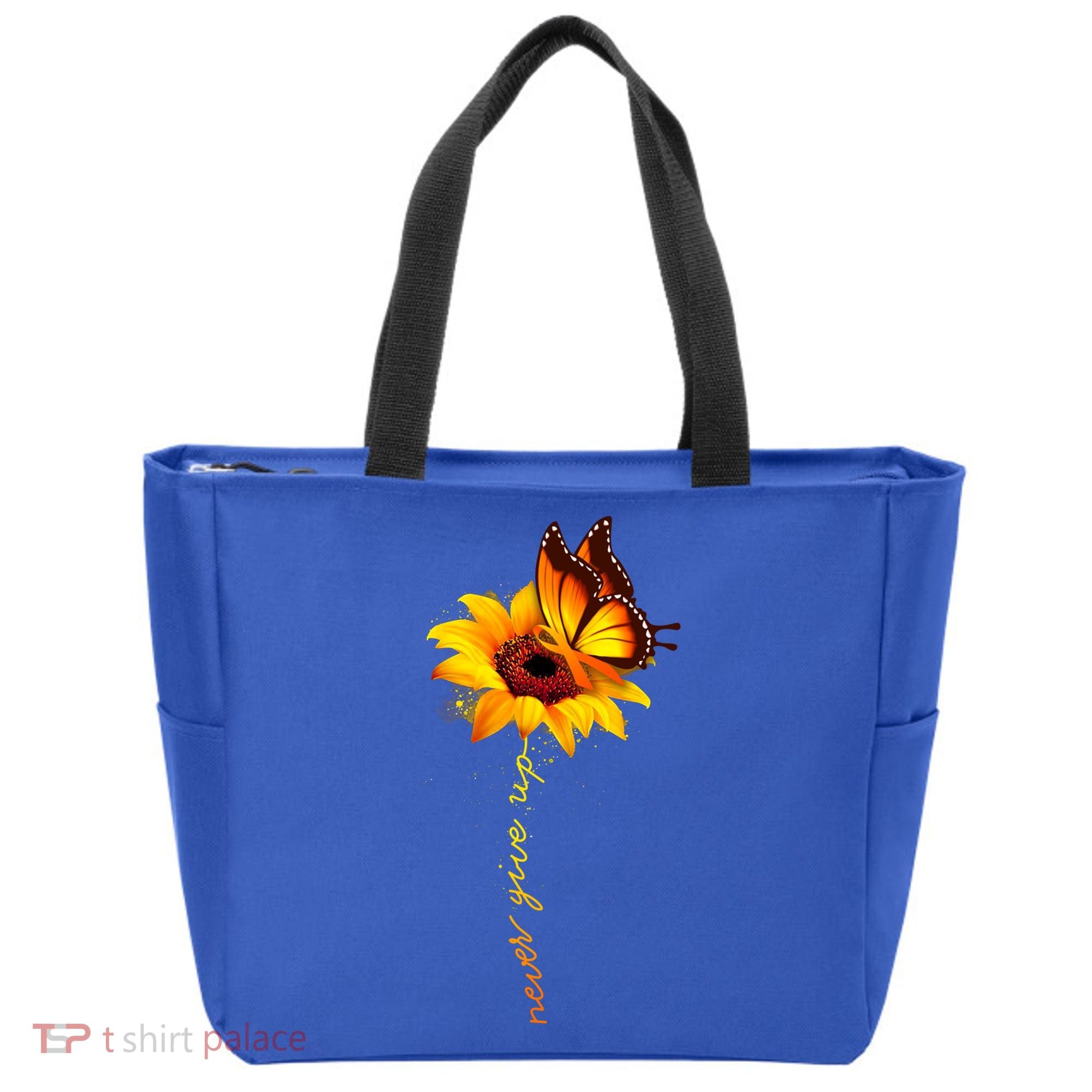 Sunflower Butterfly Multiple Sclerosis Awareness Ms Warrior Gift Tote Bag