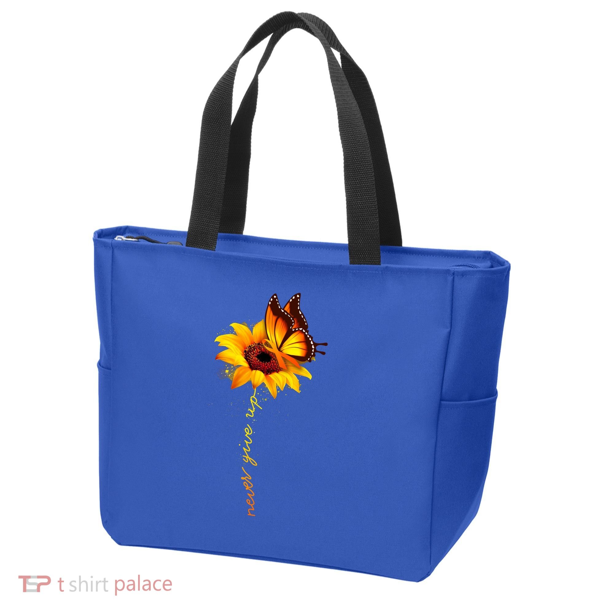 Sunflower Butterfly Multiple Sclerosis Awareness Ms Warrior Gift Tote Bag