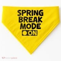 Spring Break Mode On USA-Made Doggie Bandana thumb 0