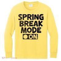 Spring Break Mode On Kids Long Sleeve Shirt thumb 0