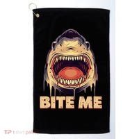 Shark Bite Me Gift Golf Towel thumb 0