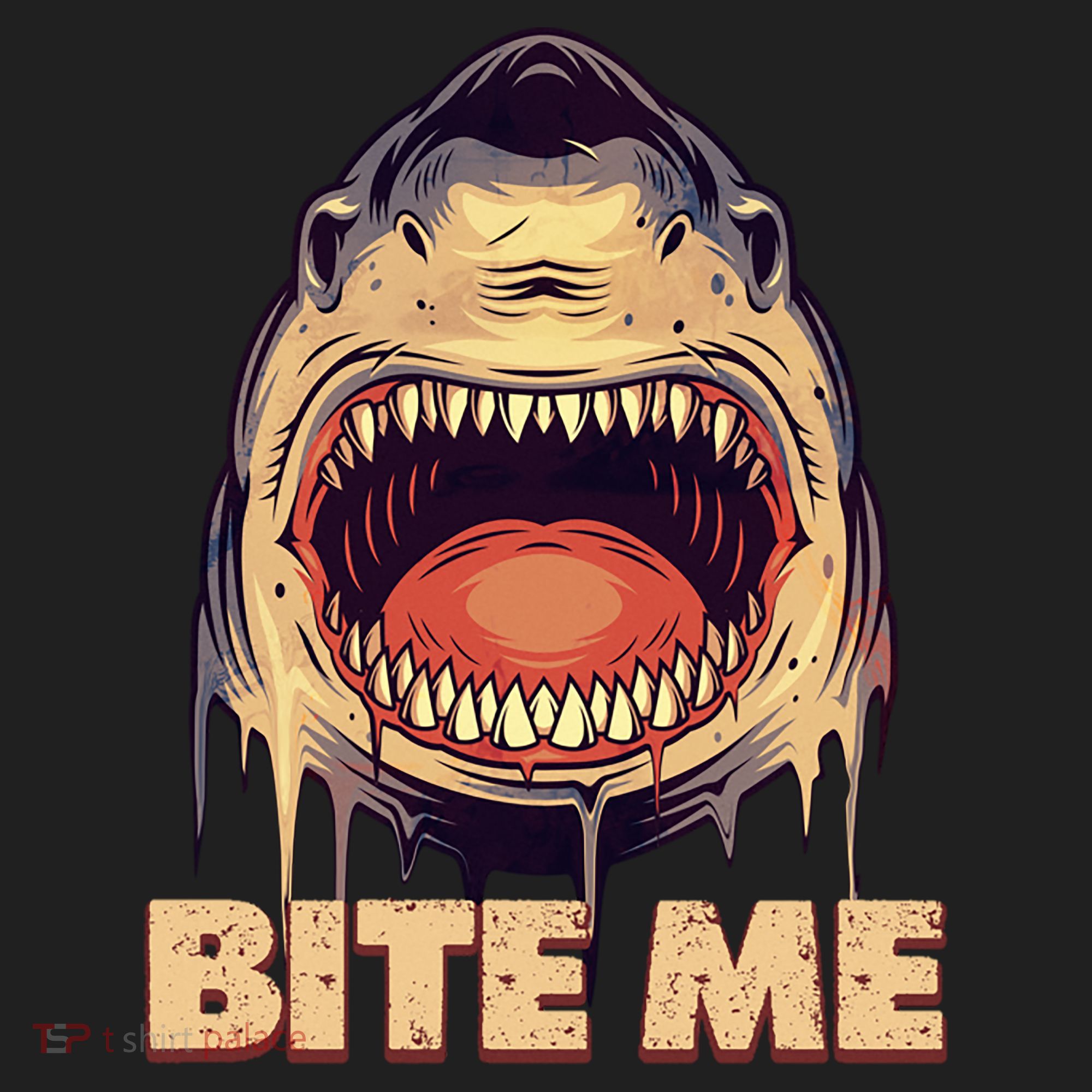 Shark Bite Me Gift Golf Towel