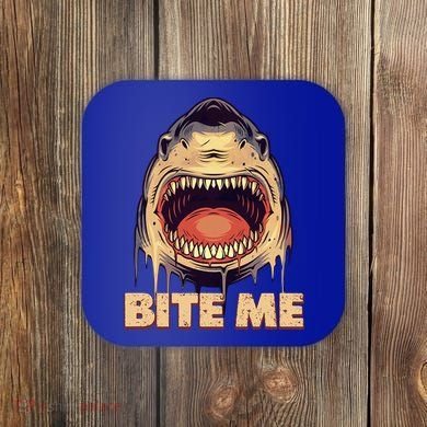 Shark Bite Me Gift Coaster