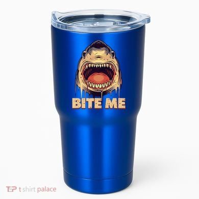 Shark Bite Me Gift Tumbler
