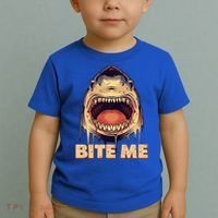 Shark Bite Me Gift Toddler T-Shirt thumb 2