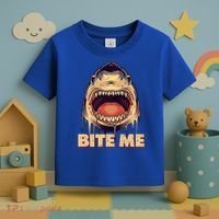 Shark Bite Me Gift Toddler T-Shirt thumb 3