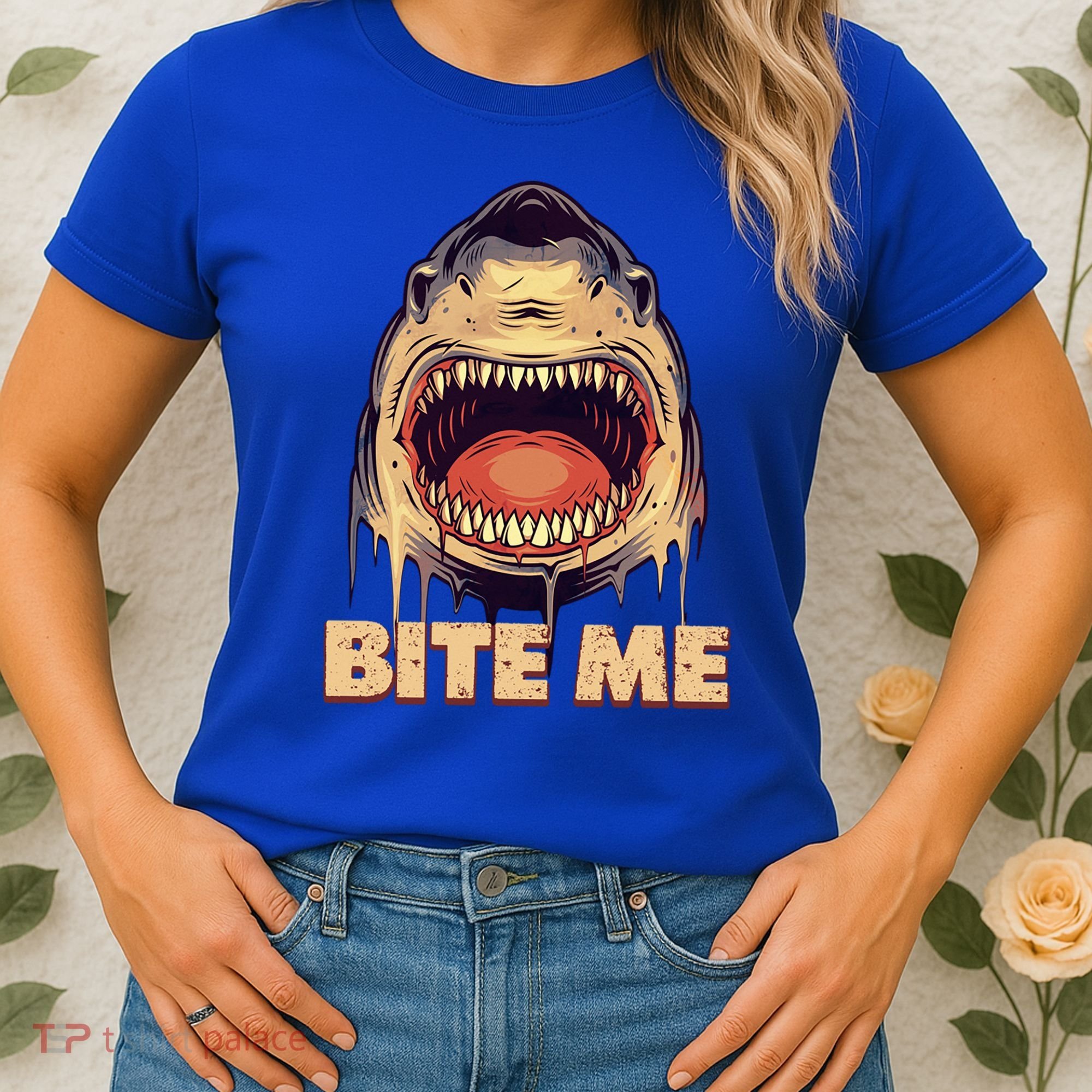 Shark Bite Me Gift Women's T-Shirt