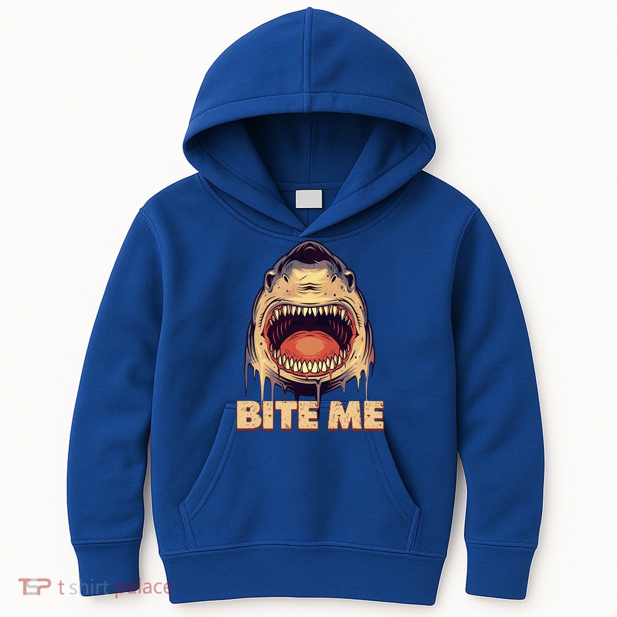 Shark Bite Me Gift Kids Hoodie