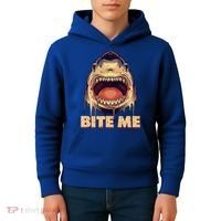 Shark Bite Me Gift Kids Hoodie thumb 4