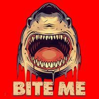 Shark Bite Me Gift Santa Hat thumb 1