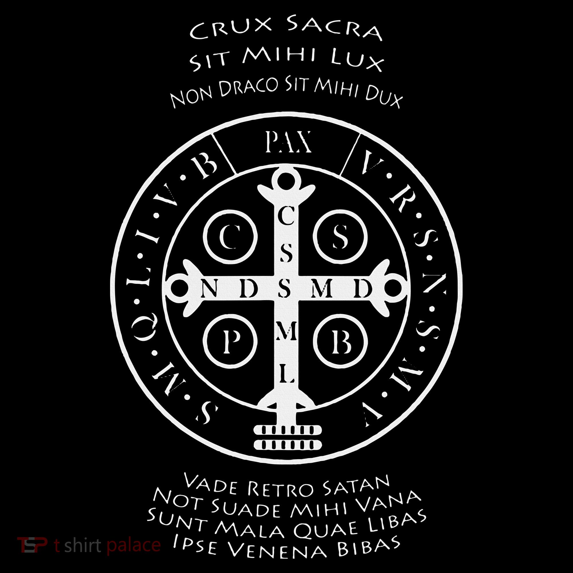 Saint Benedict Medal With Latin Prayer Religious Christian Women's Hoodie