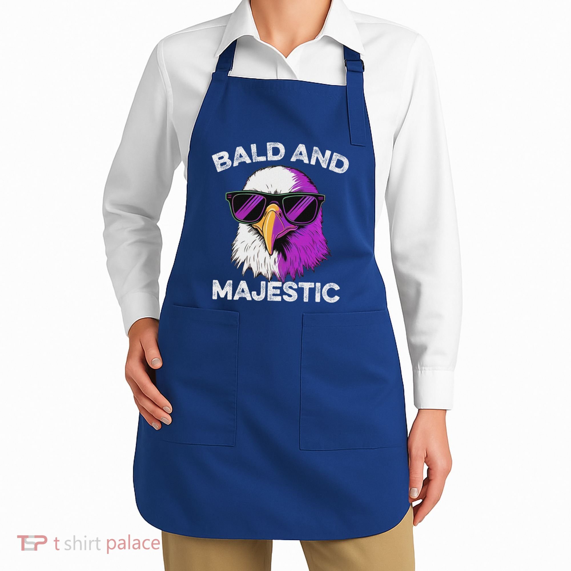 Sexy Bald Majestic Dad Husband Grandpa Joke Apron