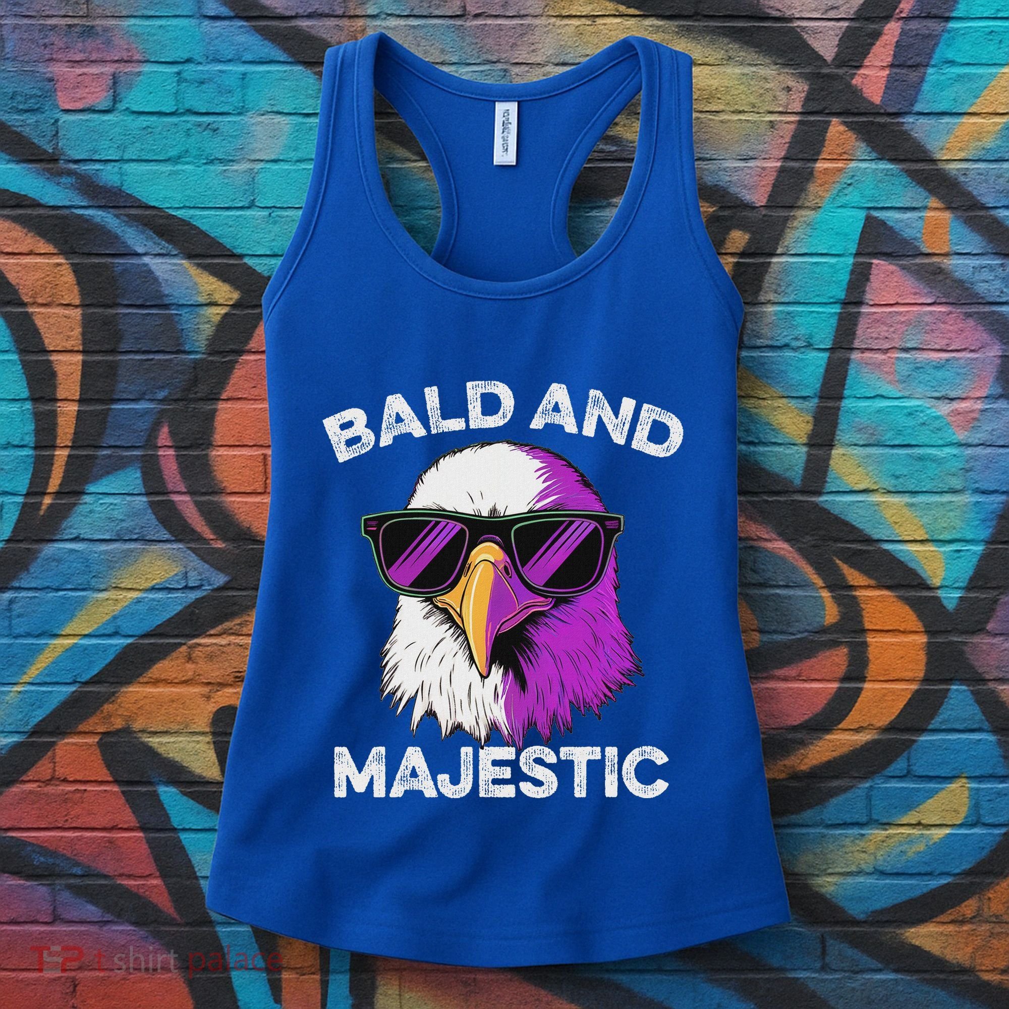 Sexy Bald Majestic Dad Husband Grandpa Joke Women's Tank Top