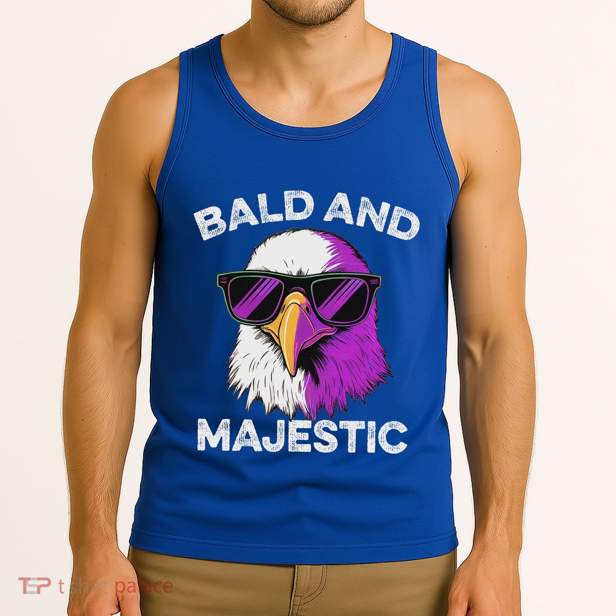 Sexy Bald Majestic Dad Husband Grandpa Joke Tank Top