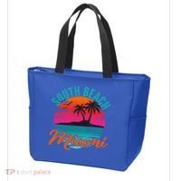 South Beach Miami Florida Sunset Vacation Distressed Grunge Cool Gift Tote Bag thumb 3