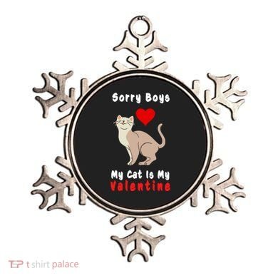 Sorry Boys My Cat Is My Valentine Cute Ornament