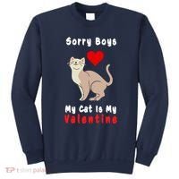 Sorry Boys My Cat Is My Valentine Cute Sweatshirt thumb 0