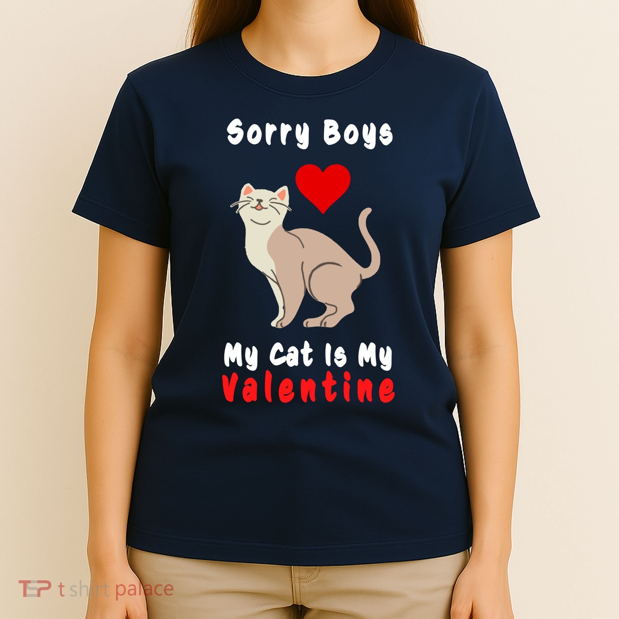 Sorry Boys My Cat Is My Valentine Cute T-Shirt