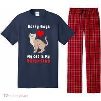 Sorry Boys My Cat Is My Valentine Cute Pajama Set thumb 0