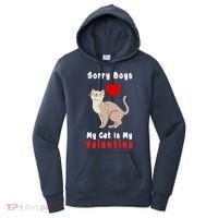 Sorry Boys My Cat Is My Valentine Cute Women's Hoodie thumb 0