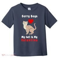 Sorry Boys My Cat Is My Valentine Cute Toddler T-Shirt thumb 0