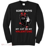 Sorry Boys My Cat Is My Valentine Sweatshirt thumb 0