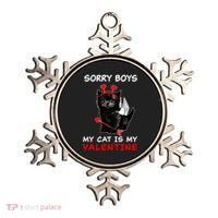 Sorry Boys My Cat Is My Valentine Ornament thumb 0