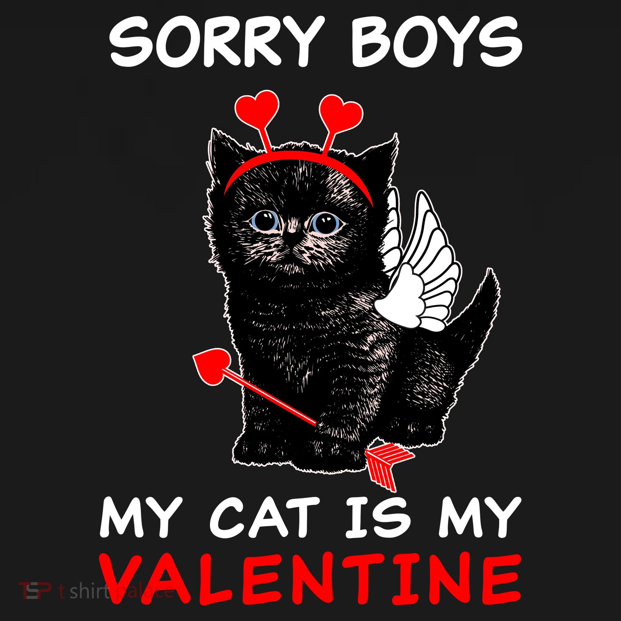 Sorry Boys My Cat Is My Valentine Kids Sweatshirt