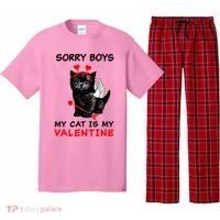 Sorry Boys My Cat Is My Valentine Pajama Set thumb 0