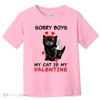 Sorry Boys My Cat Is My Valentine Toddler T-Shirt thumb 0