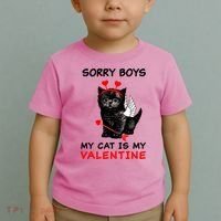 Sorry Boys My Cat Is My Valentine Toddler T-Shirt thumb 2