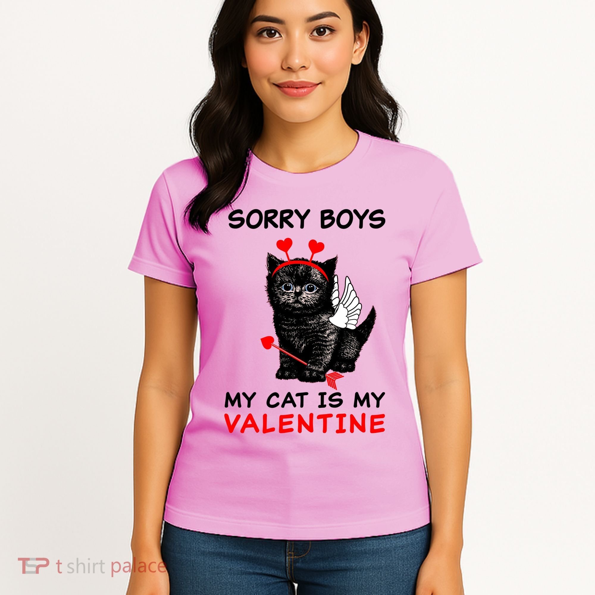 Sorry Boys My Cat Is My Valentine Women's T-Shirt