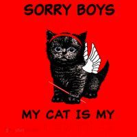 Sorry Boys My Cat Is My Valentine Santa Hat thumb 1