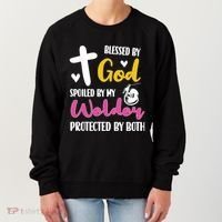 Spoiled By My Welder Welding Proud WelderS Wife Gift Women's Sweatshirt thumb 0