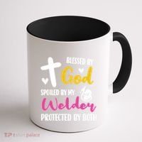 Spoiled By My Welder Welding Proud WelderS Wife Gift Coffee Mug thumb 1