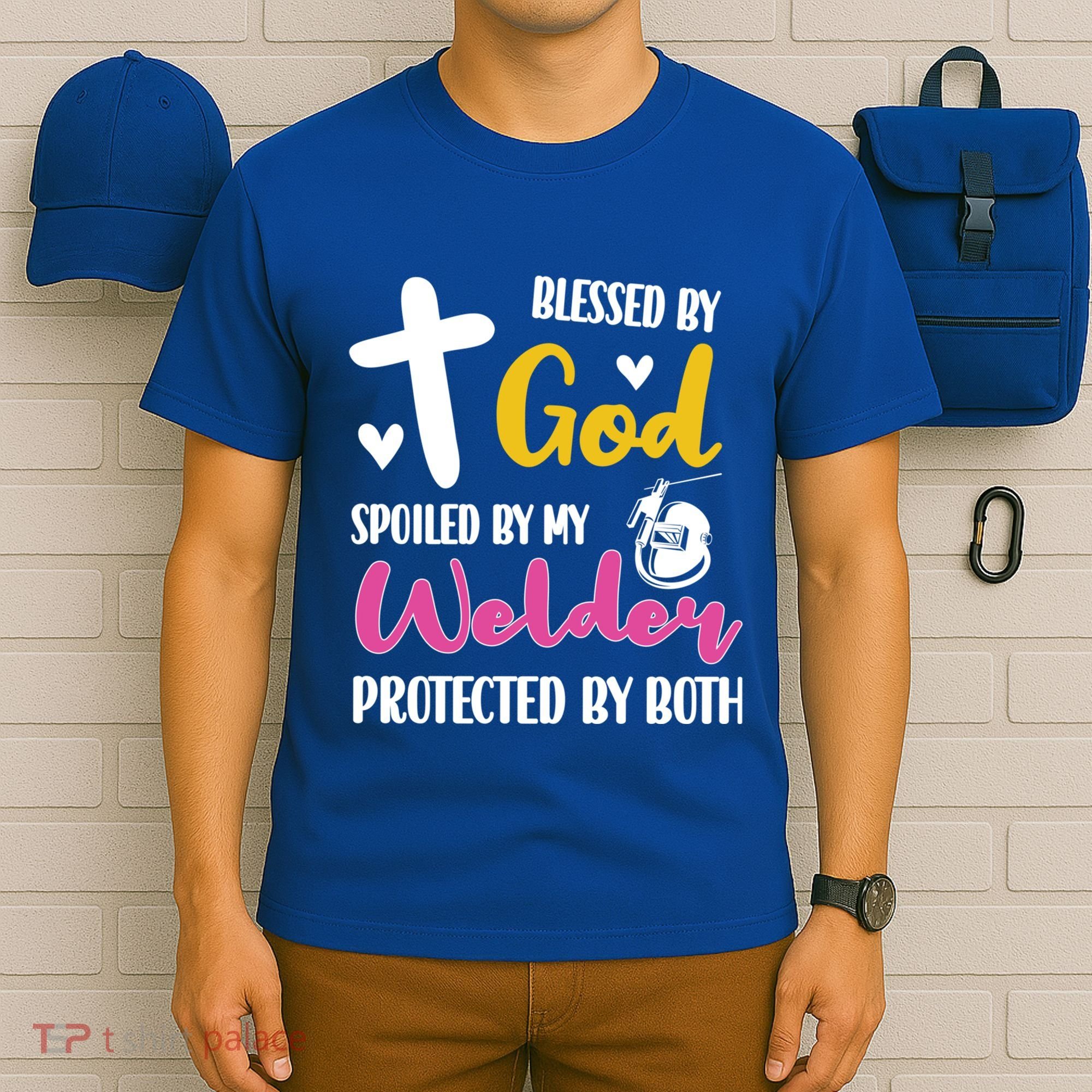 Spoiled By My Welder Welding Proud WelderS Wife Gift T-Shirt