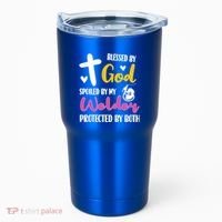 Spoiled By My Welder Welding Proud WelderS Wife Gift Tumbler thumb 0