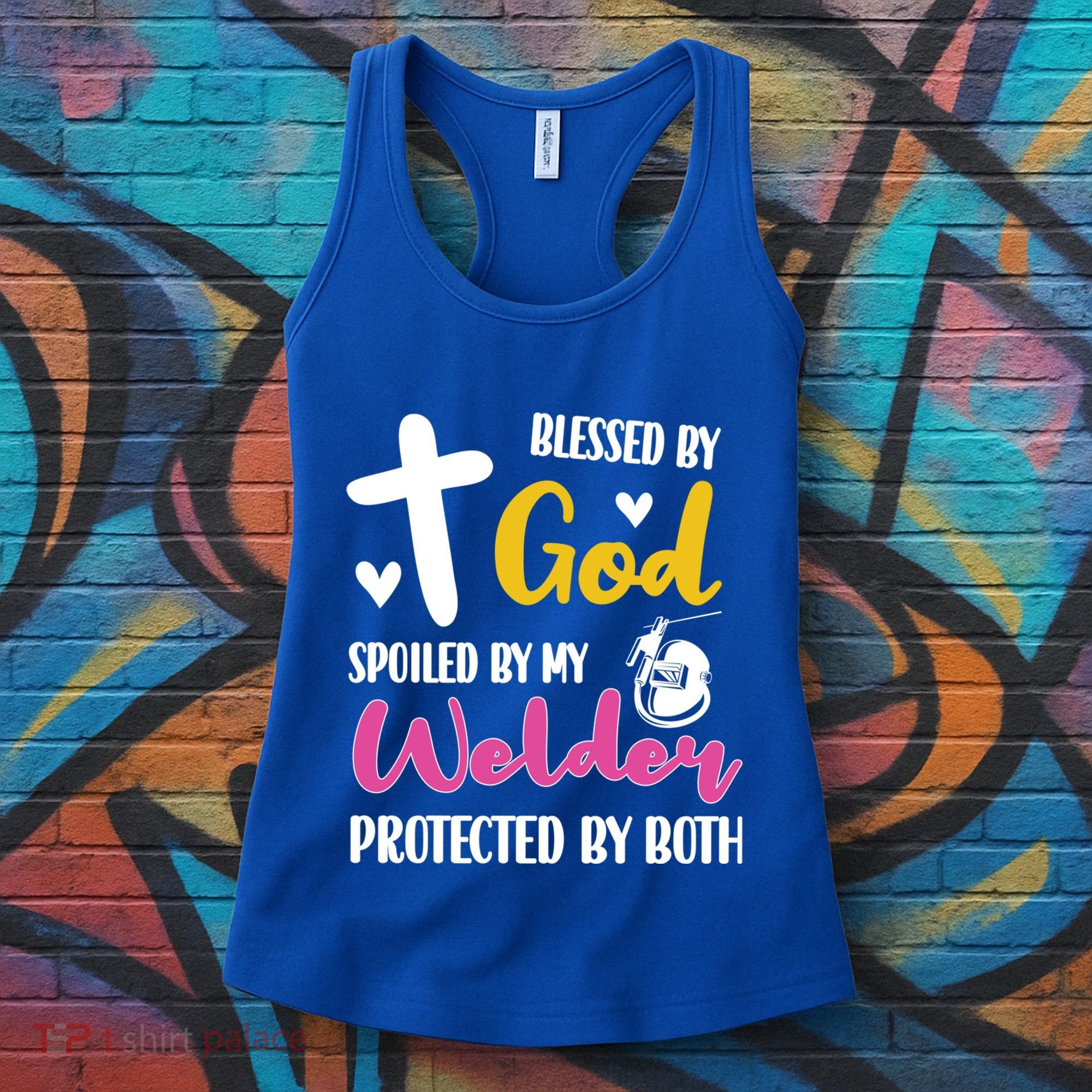 Spoiled By My Welder Welding Proud WelderS Wife Gift Women's Tank Top