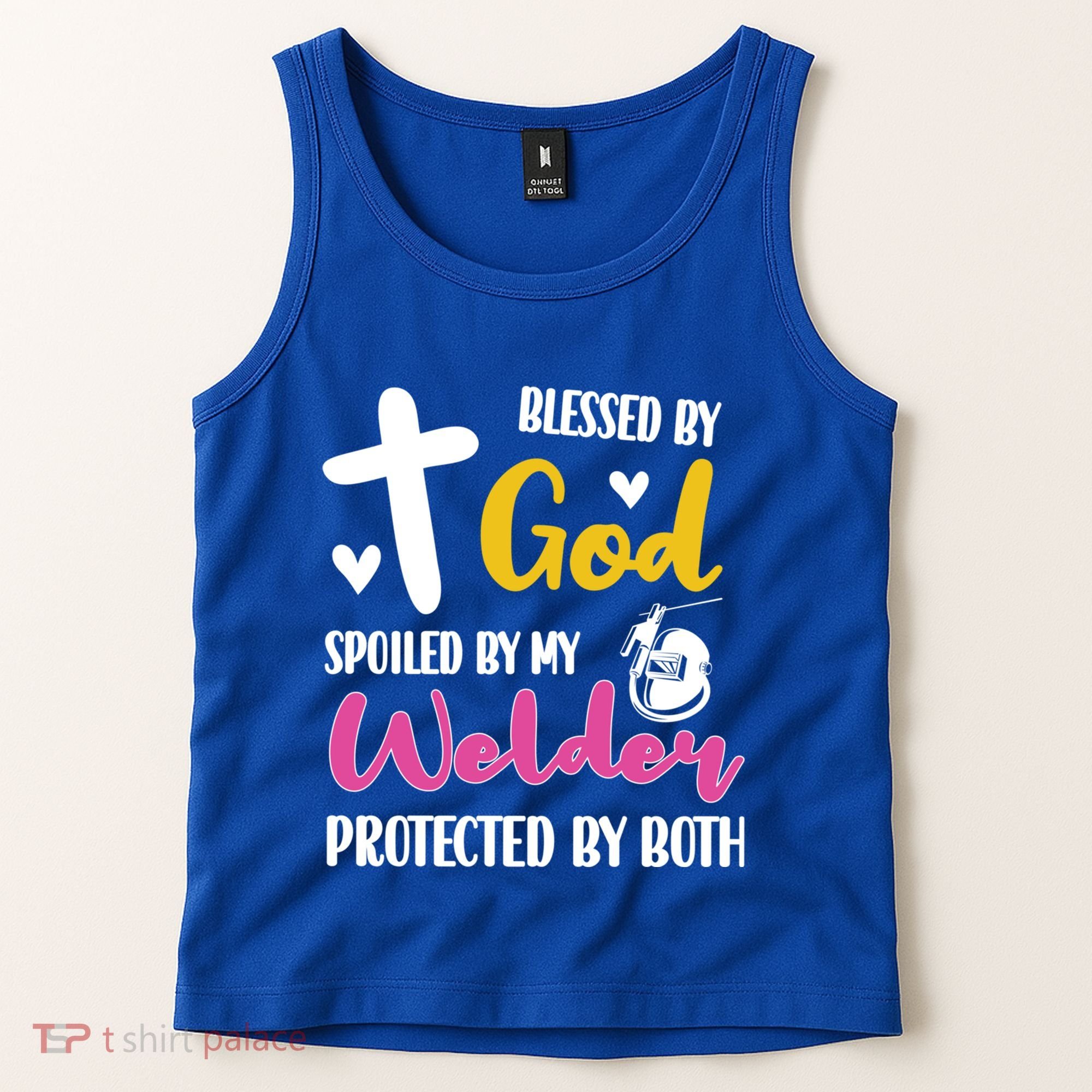 Spoiled By My Welder Welding Proud WelderS Wife Gift Tank Top