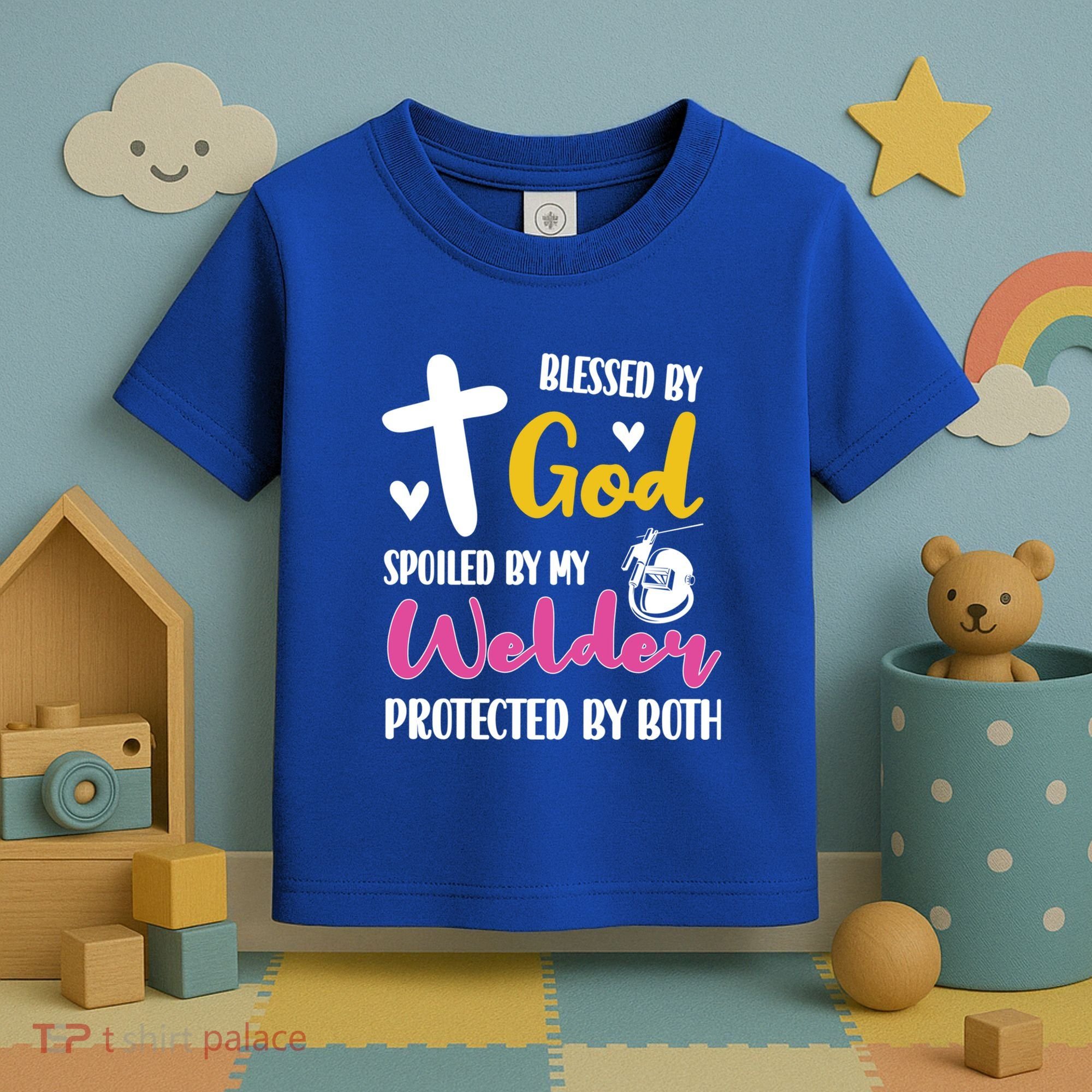 Spoiled By My Welder Welding Proud WelderS Wife Gift Toddler T-Shirt