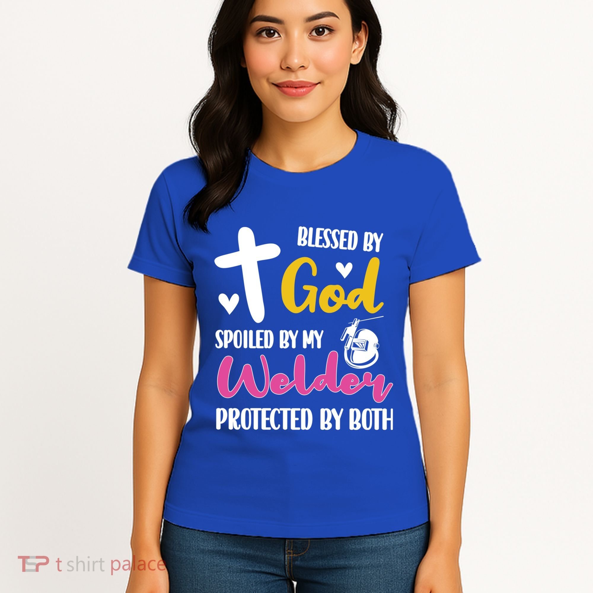 Spoiled By My Welder Welding Proud WelderS Wife Gift Women's T-Shirt