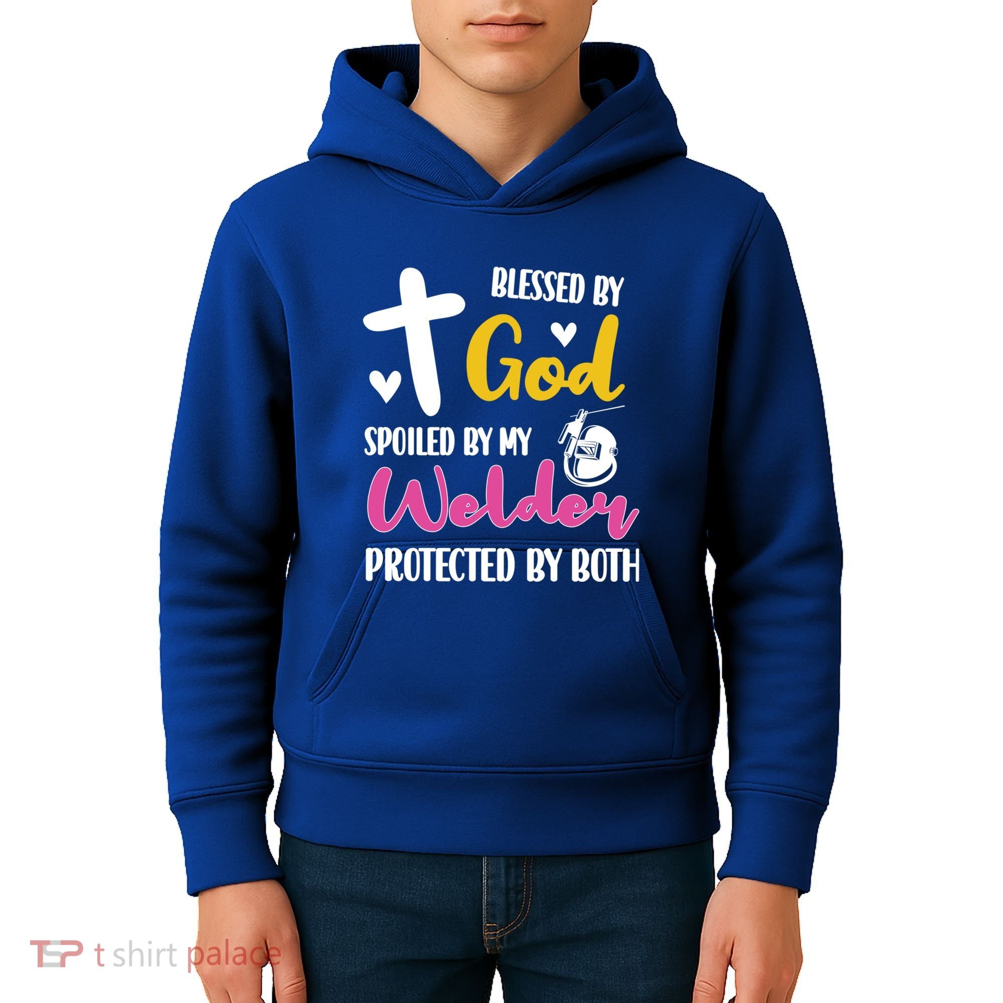 Spoiled By My Welder Welding Proud WelderS Wife Gift Kids Hoodie