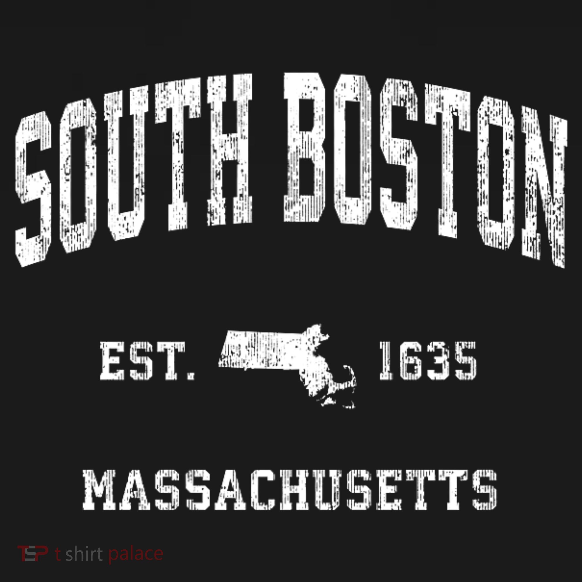 South Boston Massachusetts Ma Vintage Athletic T-Shirt