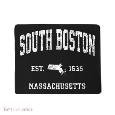 South Boston Massachusetts Ma Vintage Athletic Mousepad