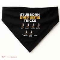 Stubborn Bernese Mountain Dog Tricks USA-Made Doggie Bandana thumb 0